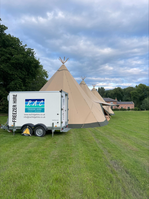 fridge trailer hire for a marquee wedding in Chester Cheshire